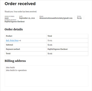 thank-you-page-order-received-woocommerce